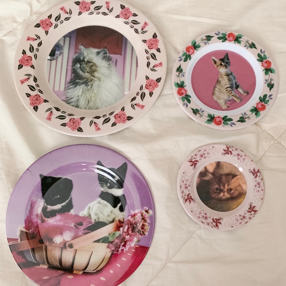 Harry Potter Cat Plates